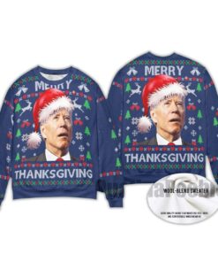 Alternative view of 2025 Funny Santa Joe Biden Merry Ugly Christmas Sweater