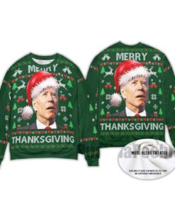2025 Funny Santa Joe Biden Merry Ugly Christmas Sweater