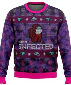 2025 Game Infected Among Us Ugly Christmas Sweater