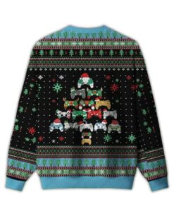 Alternative view of 2025 Gamepad Christmas Tree Ugly Christmas Sweater