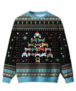 2025 Gamepad Christmas Tree Ugly Christmas Sweater