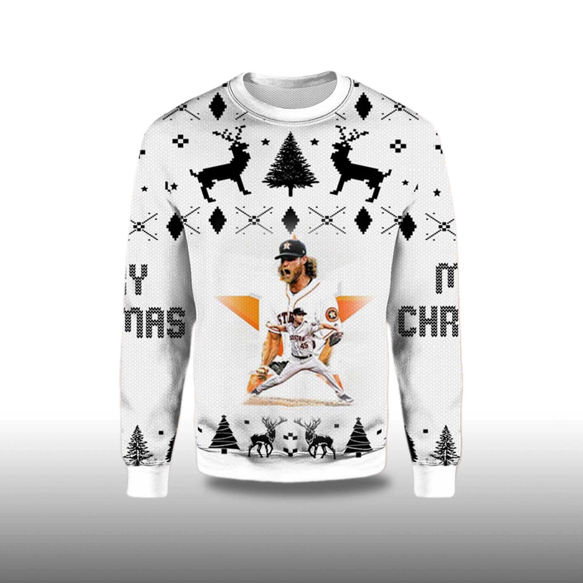 Alternative view of 2025 Gerrit Cole Houston Astros Ugly Christmas Sweater