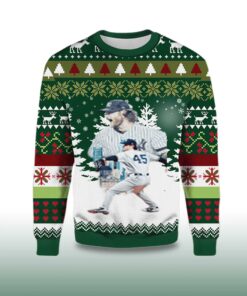 Alternative view of 2025 Gerrit Cole New York Yankees Ugly Christmas Sweater