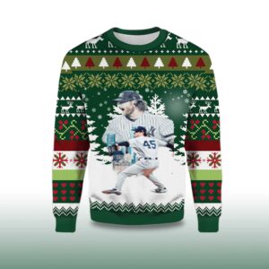 Alternative view of 2025 Gerrit Cole New York Yankees Ugly Christmas Sweater