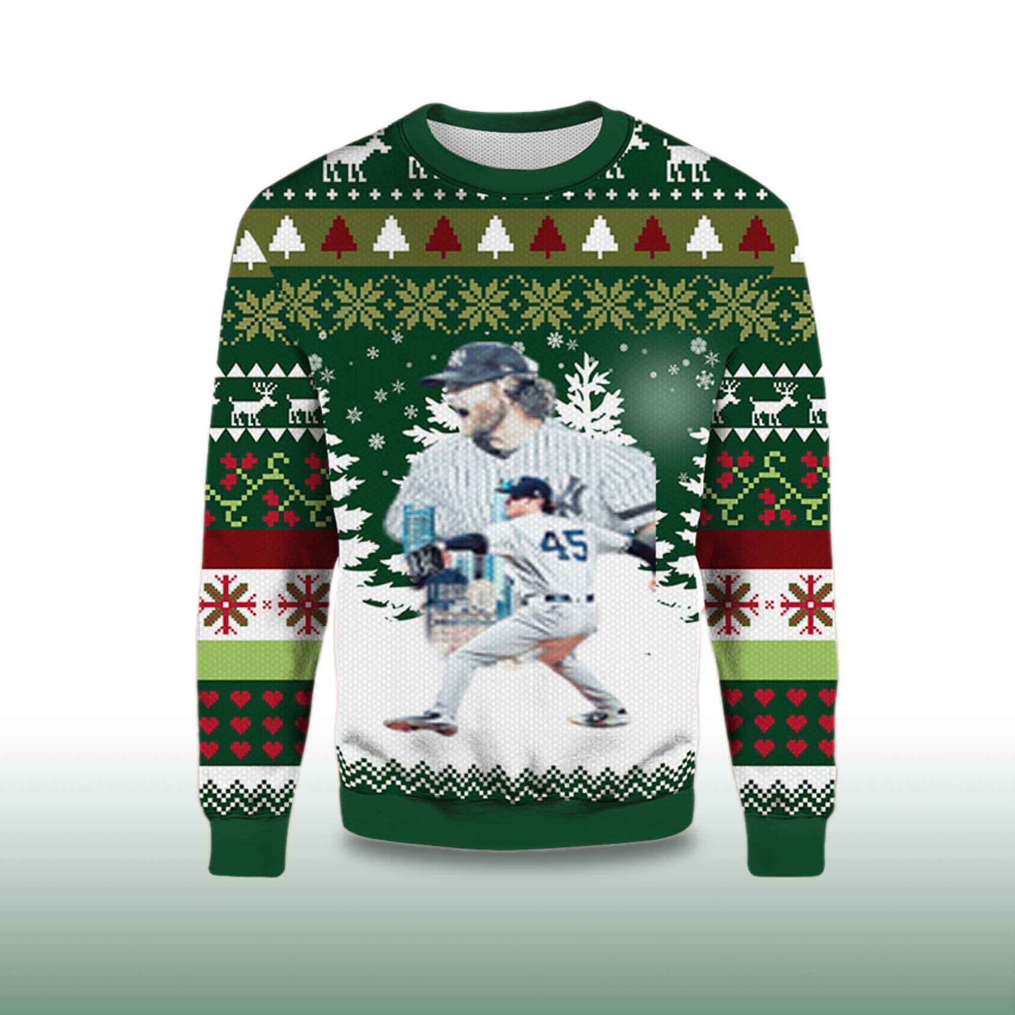 Alternative view of 2025 Gerrit Cole New York Yankees Ugly Christmas Sweater