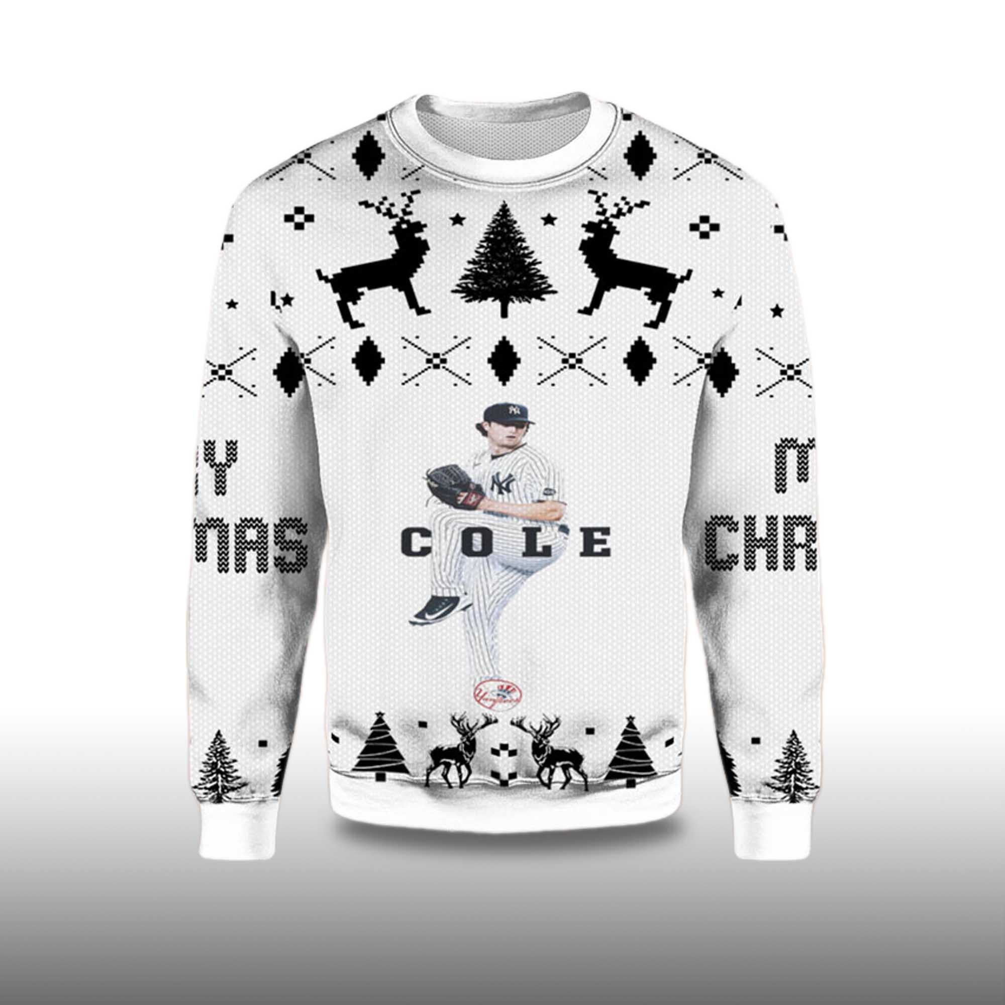 Alternative view of 2025 Gerrit Cole New York Yankees Ugly Sweater