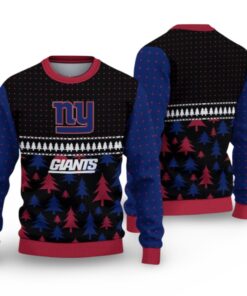 Alternative view of 2025 Giants Festive Holiday Ugly Christmas Sweater 