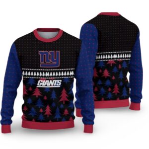 Alternative view of 2025 Giants Festive Holiday Ugly Christmas Sweater - Grishko.com