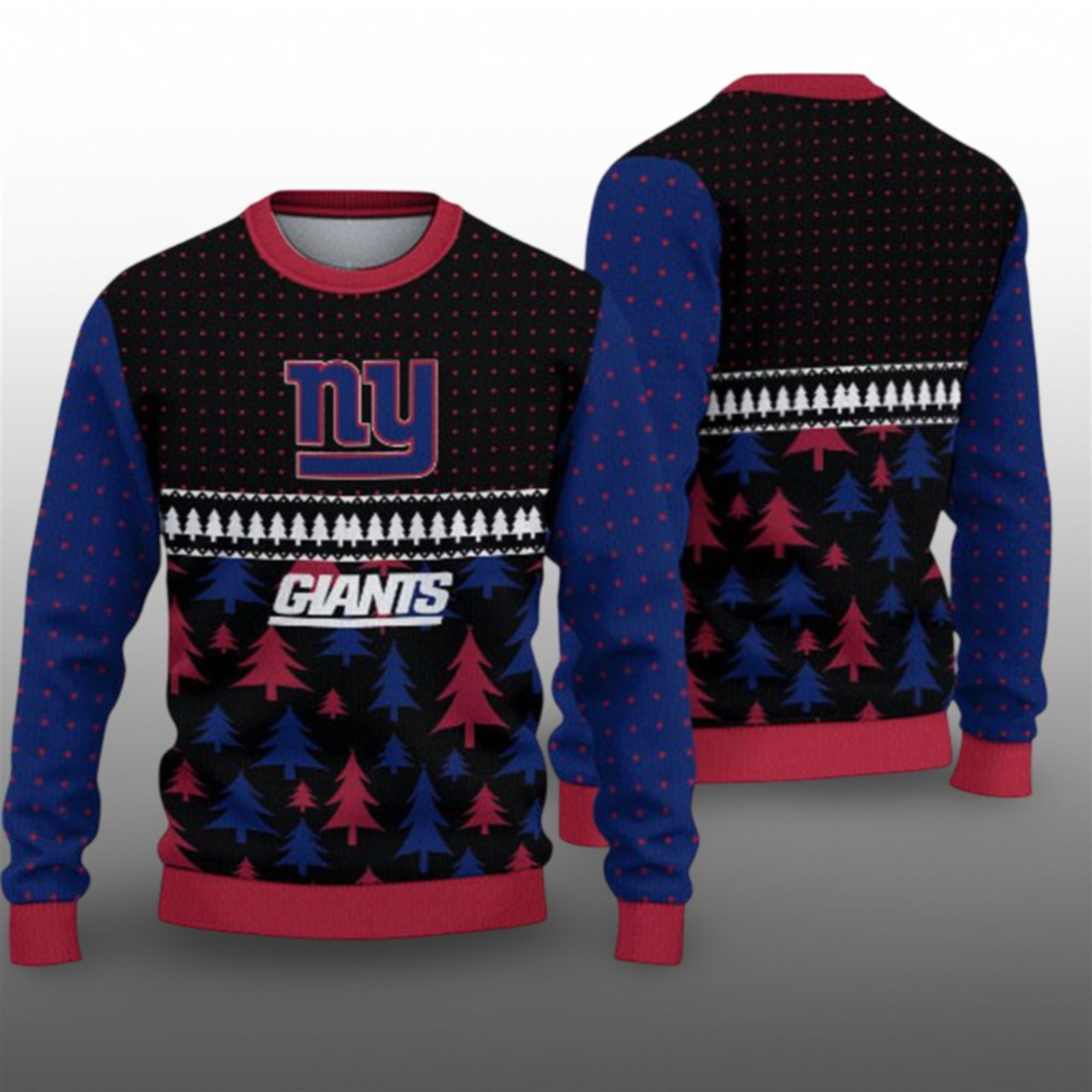 2025 Giants Festive Holiday Ugly Christmas Sweater - Grishko.com