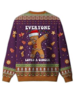 Alternative view of 2025 Gingerbread Dabbing Dance Christmas Ugly Christmas Sweater