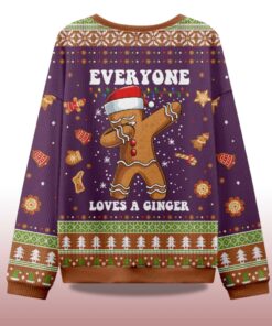 Alternative view of 2025 Gingerbread Dabbing Dance Ugly Christmas Sweater