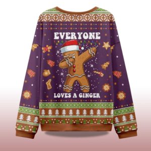 Alternative view of 2025 Gingerbread Dabbing Dance Ugly Christmas Sweater