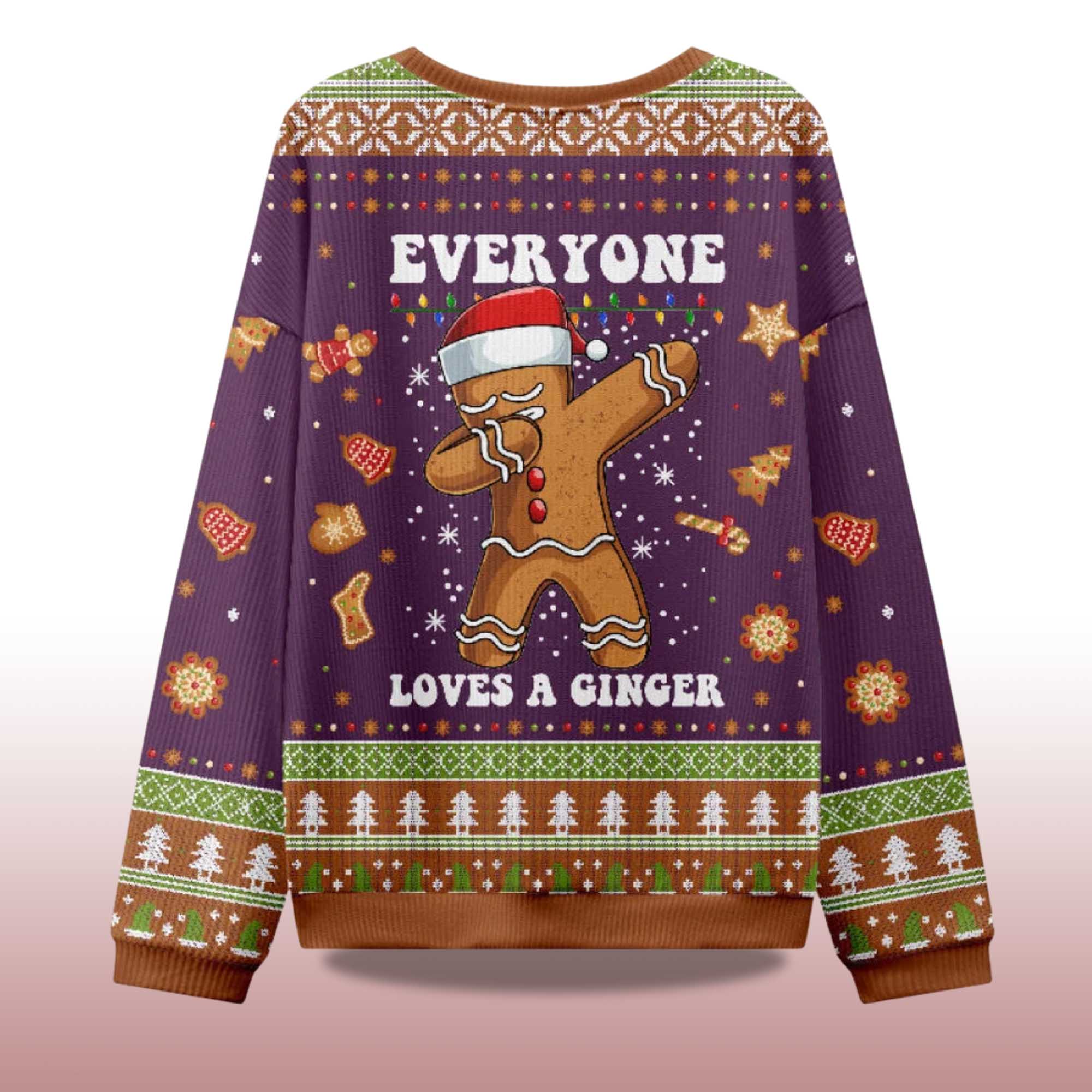 Alternative view of 2025 Gingerbread Dabbing Dance Ugly Christmas Sweater