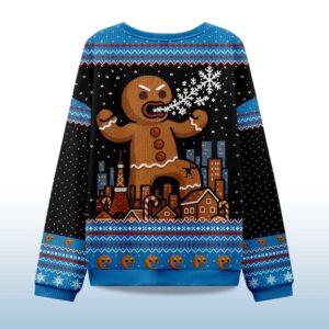 Alternative view of 2025 Gingerbread Monster Christmas Ugly Sweater