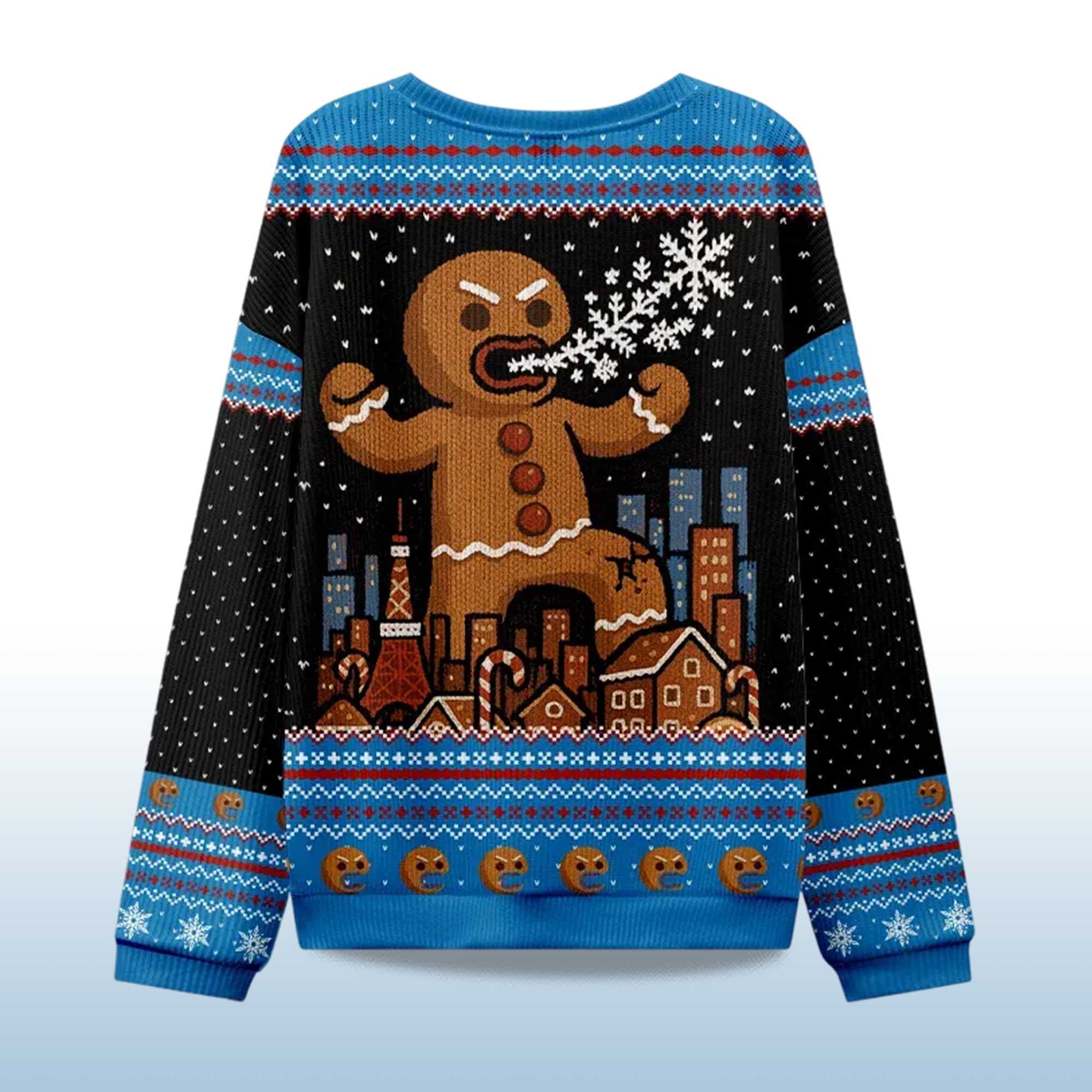 Alternative view of 2025 Gingerbread Monster Christmas Ugly Sweater