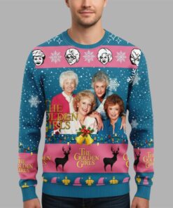 Alternative view of 2025 Golden Girls Blue Ugly Christmas Sweater 