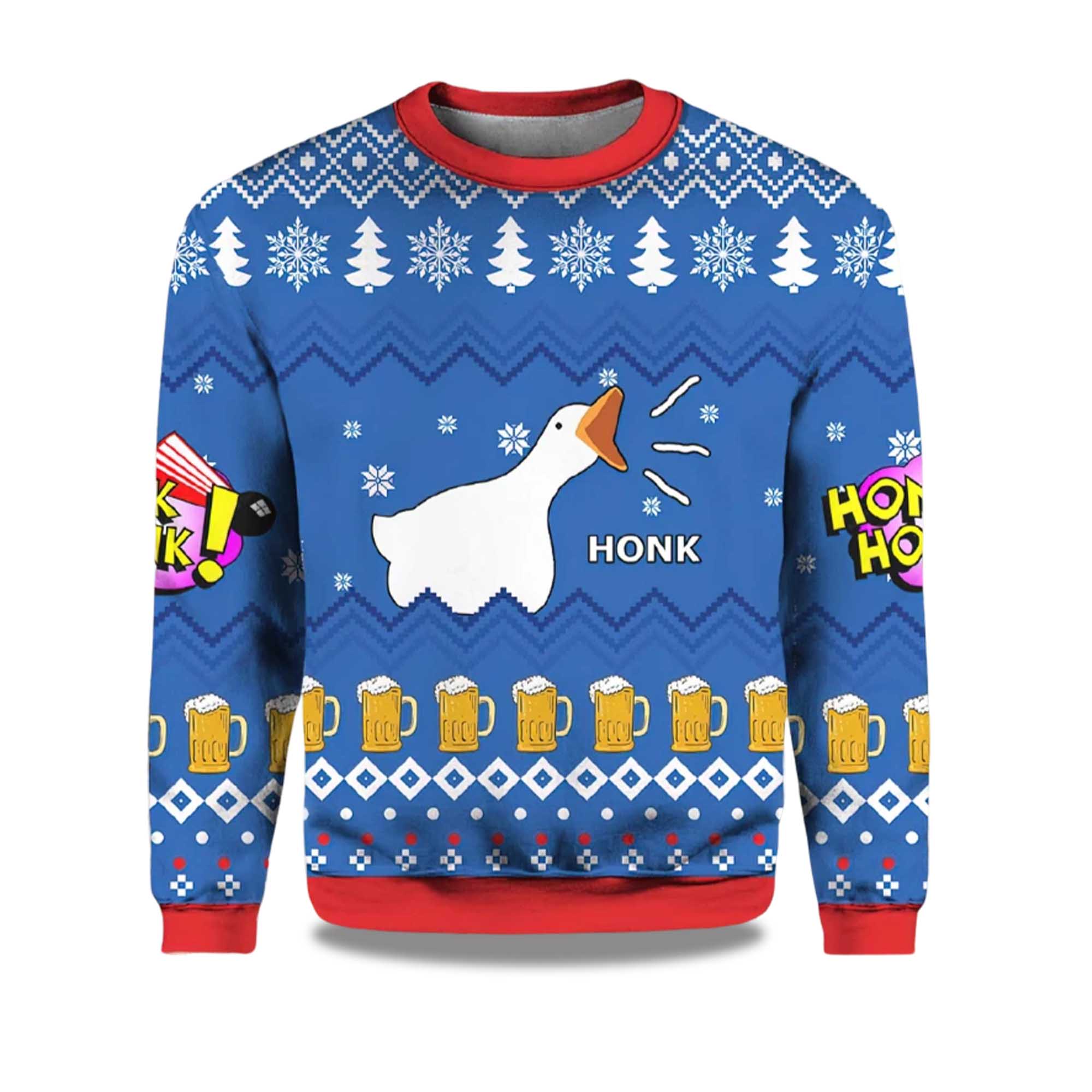 2025 Goose Honk Ugly Christmas Sweater