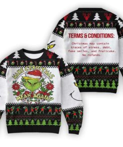 2025 Grnch Make Christmas Mean Again Ugly Sweater