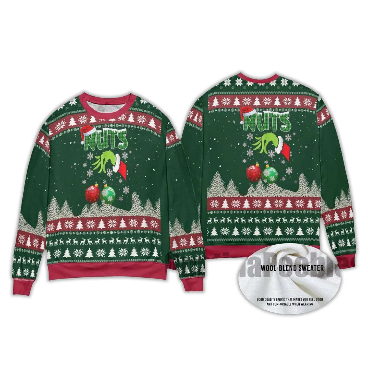 2025 Grnch Nuts Ugly Christmas Sweater - Image 3