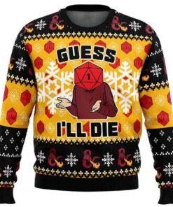 2025 Guess I'll Die Dungeons & Dragons Ugly Sweater