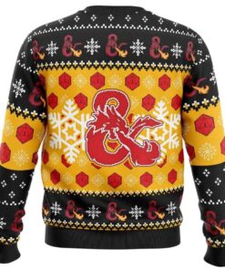 Alternative view of 2025 Guess I'll Die Dungeons & Dragons Ugly Sweater