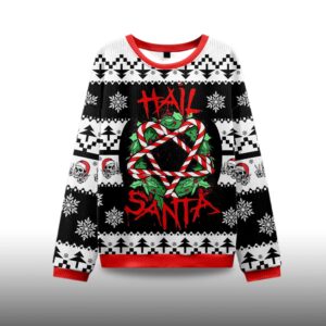 Alternative view of 2025 Hail Santa Ugly Christmas Sweater