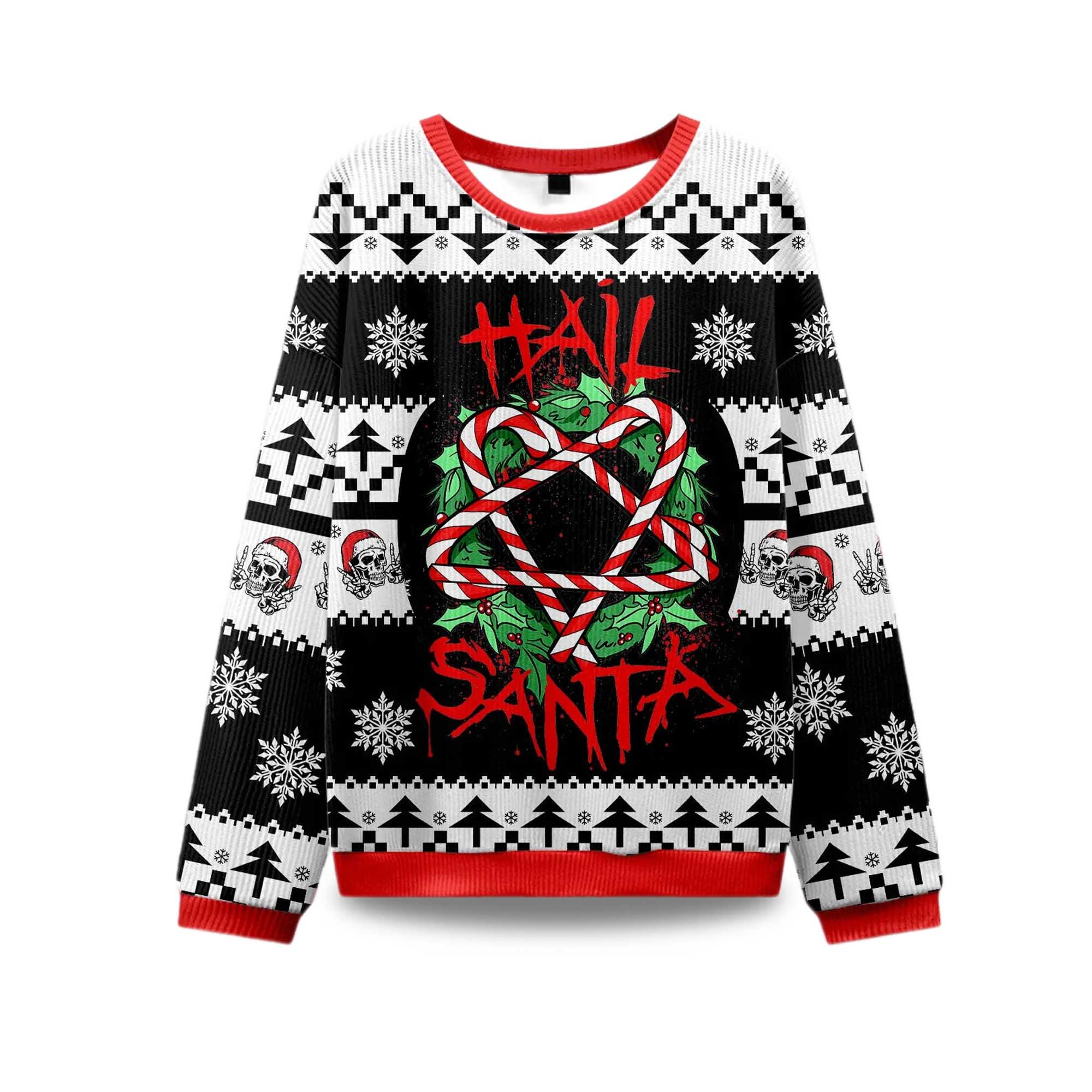 2025 Hail Santa Ugly Christmas Sweater