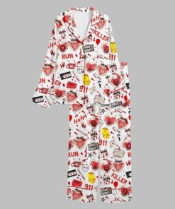 Alternative view of 2025 Halloween Characters Horror Scary Movie Lover Pajamas Set