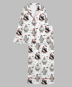 Alternative view of 2025 Halloween Chicken Chick Or Treat Fall Chicken Pajamas Set