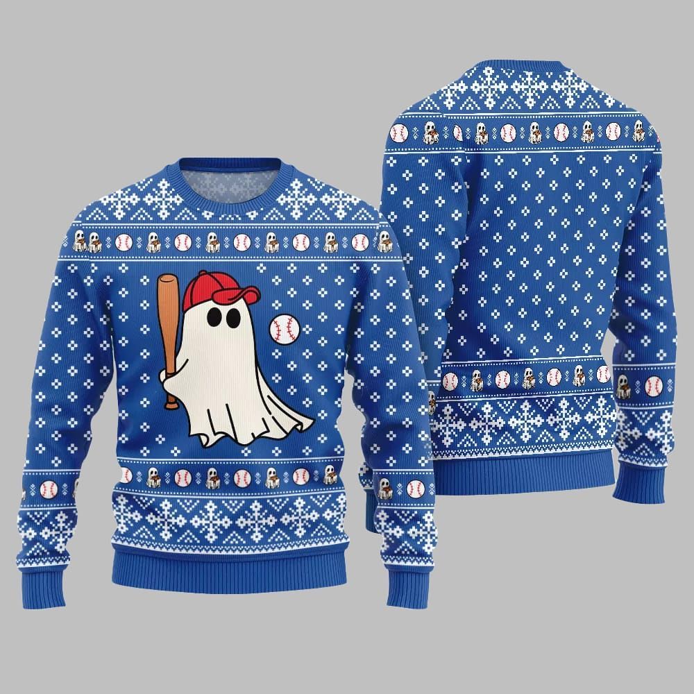 Alternative view of 2025 Halloween Funny Bowling Game Ugly Sweater - Grishko.com