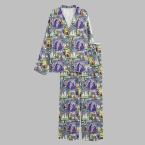 Alternative view of 2025 Halloween Patchwork Spooky Season Halloween Ghost Pajamas Set