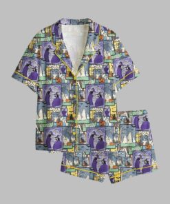 2025 Halloween Patchwork Spooky Season Halloween Ghost Pajamas Set