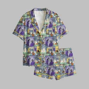 2025 Halloween Patchwork Spooky Season Halloween Ghost Pajamas Set