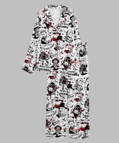 Alternative view of 2025 Halloween Retro Halloween Horror Movie Pajamas Set
