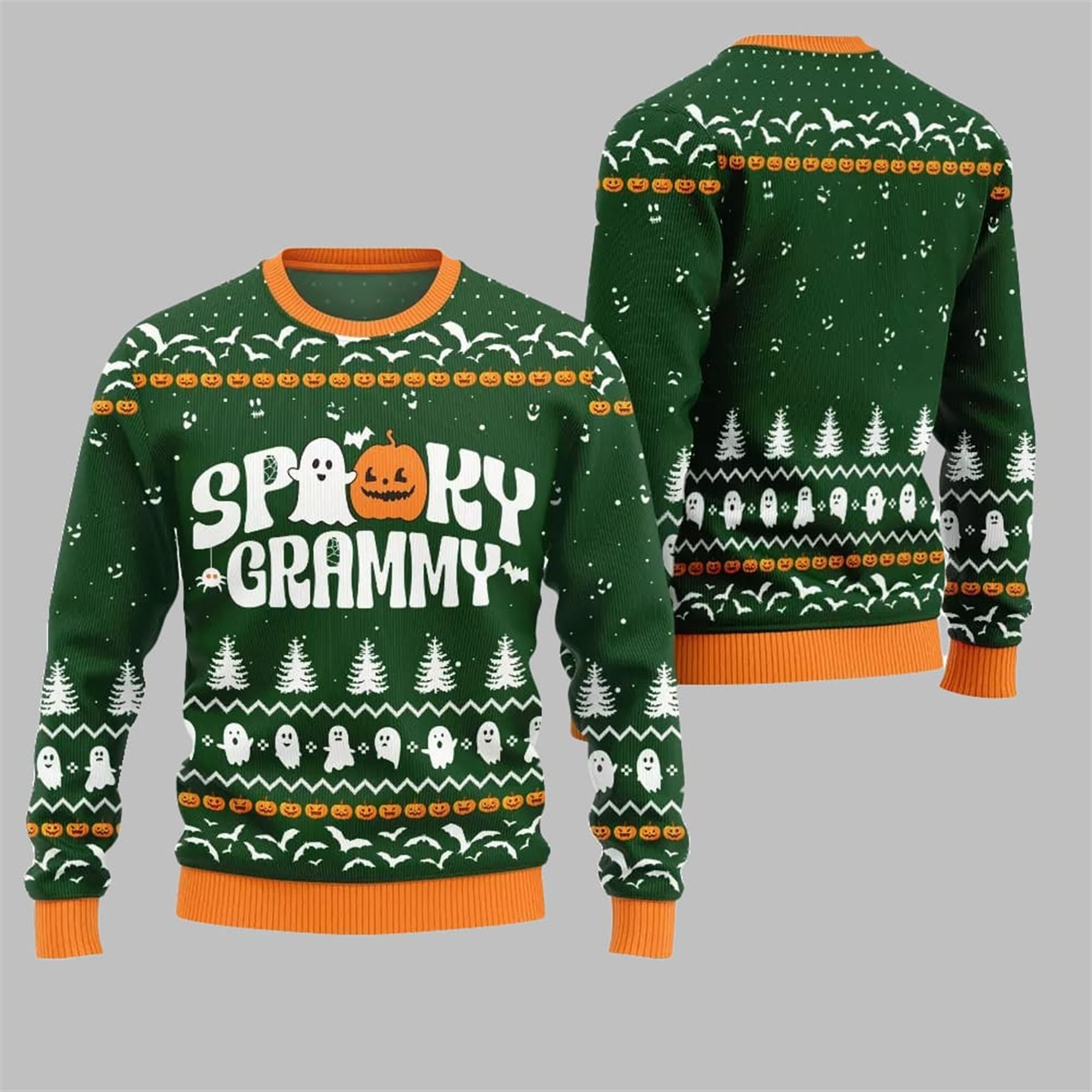Alternative view of 2025 Halloween Spooky Grammy Ugly Sweater - Grishko.com