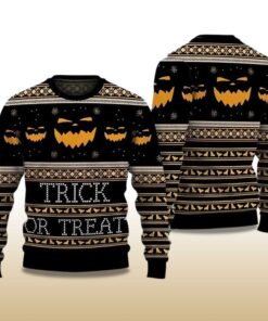 Alternative view of 2025 Halloween Trick or Treat Ugly Christmas Sweater