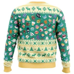 Alternative view of 2025 Happy Animal Villagers Animal Crossing Ugly Christmas Sweater