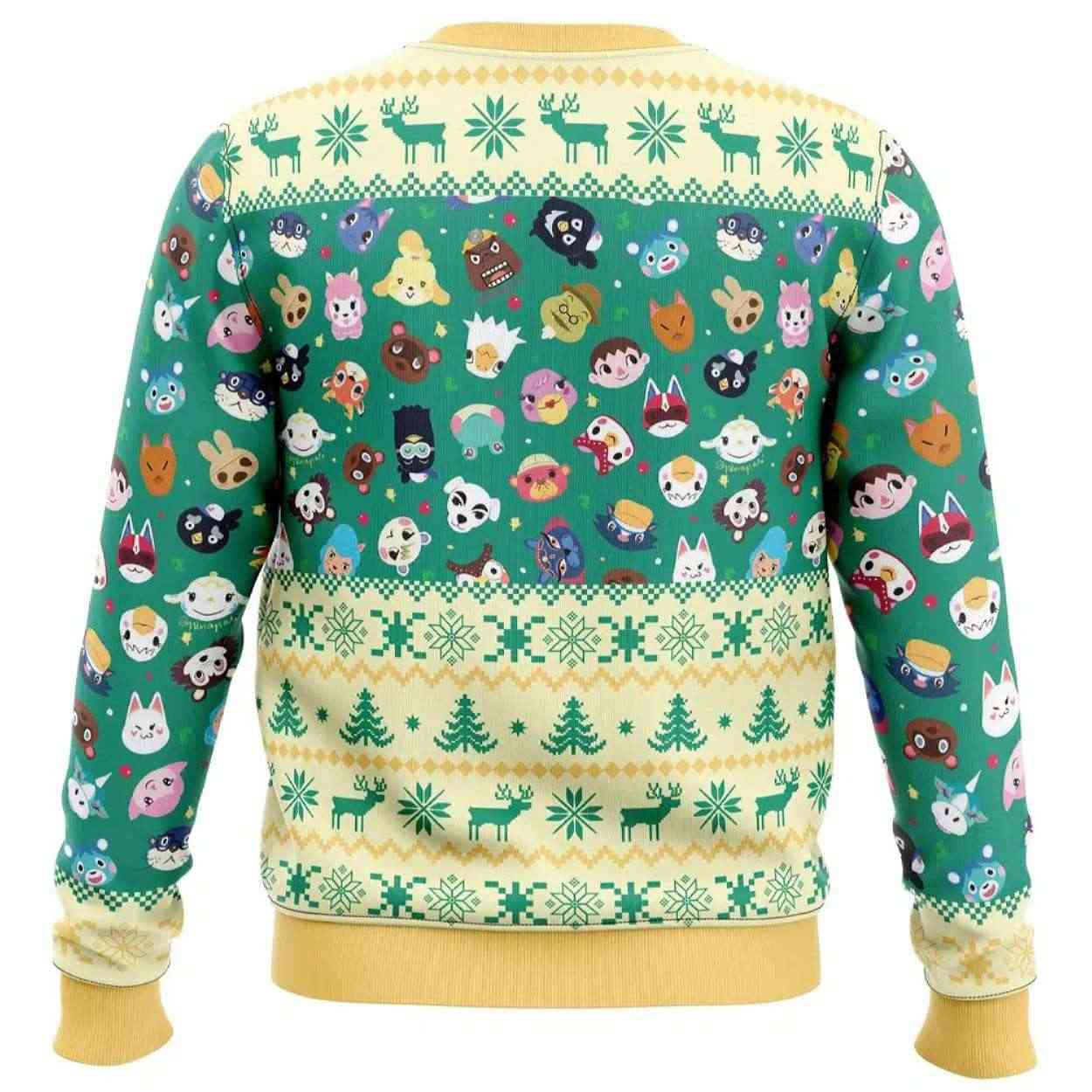 Alternative view of 2025 Happy Animal Villagers Animal Crossing Ugly Christmas Sweater