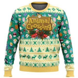 2025 Happy Animal Villagers Animal Crossing Ugly Christmas Sweater