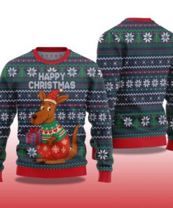 Alternative view of 2025 Happy Christmas Kangaroo Ugly Christmas Sweater