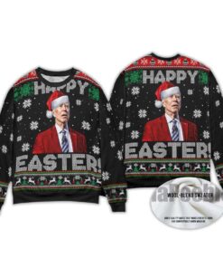 Alternative view of 2025 Happy Easter Joe Biden Ugly Christmas Sweater