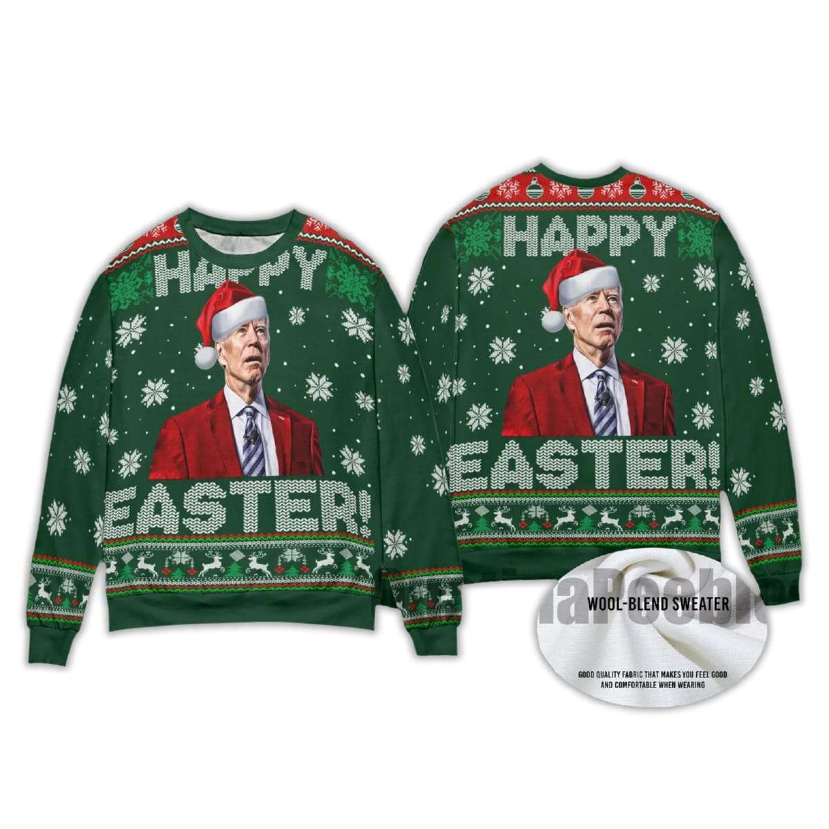 2025 Happy Easter Joe Biden Ugly Christmas Sweater
