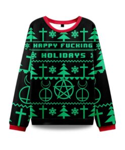 2025 Happy Fucking Holidays Ugly Christmas Sweater