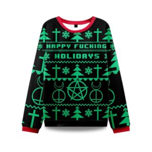 2025 Happy Fucking Holidays Ugly Christmas Sweater