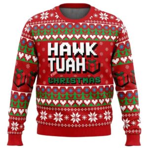 2025 Hawk Tuah For Christmas Ugly Christmas Sweater