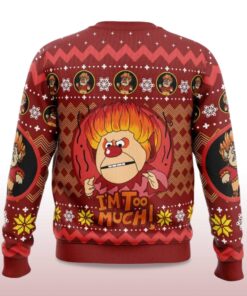 Alternative view of 2025 Heat Miser The Year Without a Santa Claus Ugly Christmas Sweater