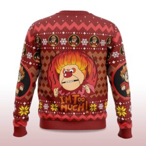 Alternative view of 2025 Heat Miser The Year Without a Santa Claus Ugly Christmas Sweater
