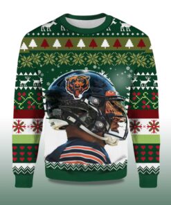 Alternative view of 2025 Helmet Chicago Bears Ugly Christmas Sweater