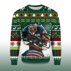 Alternative view of 2025 Helmet Chicago Bears Ugly Christmas Sweater