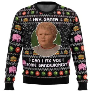 2025 Hey Santa Can I Fix You Some Sandwiches Bad Santa Ugly Christmas Sweater